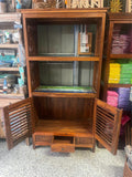 NEW Beautifully Hand  Crafted Recycled TEAK WOOD BALINESE Buffet Unit with Hutch