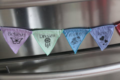 Balinese Affirmation / Prayer Flags Magnet - Magnetic Bali Prayer Bunting