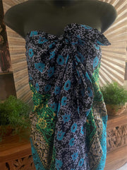 Bali Beach Mumu Sarong - Balinese Sarong Dress - Tie Up Tube Sarong S-XL