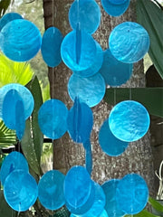 NEW Balinese Shell Top Capiz Shell Windchime / Mobile - Shell Decor Hanger