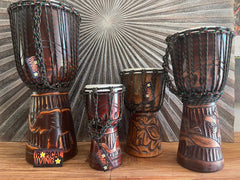 NEW Djembe Drum - 25cm Tall Bongo Drum - Authentic Musical Instrument