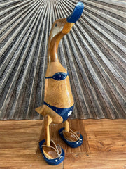 NEW Balinese Hand Carved Wooden L Bikini Duck - Bali Rice Paddy Duck - ASST