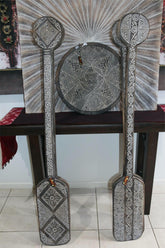 NEW Indonesian Hand Carved Primitive Wooden Paddler or Wall Art - TIMOR ART