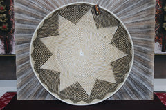 New Balinese Hand Woven Open Rattan Basket / Tray - Bali Basket 50, 60 or 70cm