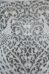 NEW Balinese Carved MDF/WOOD Framed MANDALA / Peacock Wall Panel - Bali Wall Art