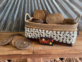 NEW Bali Woven Rattan Coasters - Balinese Coasters 1 Pce