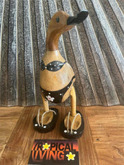 NEW Balinese Hand Carved Wooden S Bikini Duck - Bali Rice Paddy Duck - ASST