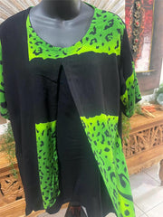 NEW Balinese Ladies Short Sleeve Top / Loose fitting comfortable top ONE SIZE