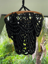 Balinese Bead Chandelier Light Shade - Bali Pendant Light Shade - NO electrics