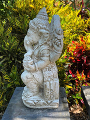 NEW Balinese Cast Concrete Ganesha Statue - Bali Ganesh Statue - Bali Garden Art
