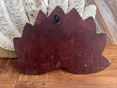 NEW Balinese Hand Crafted Shell Lotus Wall Art - Bali Shell Lotus Wall Art S