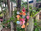 NEW Balinese Shell Windchime / Multi Colour - Bali Wind Chime - GREAT SOUND