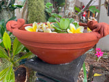 NEW Balinese Terracotta Frog Bowl or Pot - Bali Frog Pot or Water Bowl - Large