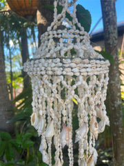 NEW Balinese Shell Hanging Decor or Mini Shell Pendant Light Shade - Bali Shells
