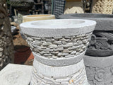 NEW Balinese Hand Crafted Marble Chip Pot - Balinese Pot - Bali Garden Pots S