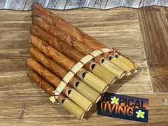 Brand New Pan Flute - Balinese 8 Pipe Pan Flute - GREAT SOUND!! M