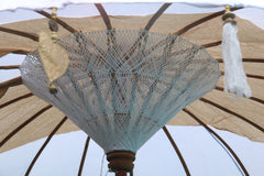 NEW Balinese 2m Single Ceremony Umbrella - Bali Umbrella - Balinese Garden Art