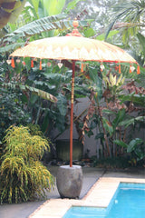 NEW Balinese 2m Single Ceremony Umbrella - Bali Umbrella - Balinese Garden Art