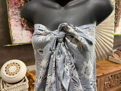 Bali Beach Mumu Sarong - Balinese Sarong Dress - Tie Up Tube Sarong S-XL