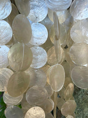 NEW Balinese Capiz Shell Windchime / Mobile - Bali Shell Windchime 30cm wide