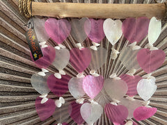 NEW Balinese Capiz Shell Windchime / Mobile - 7 Strand Bar Bali Chimes