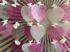 NEW Balinese Capiz Shell Windchime / Mobile - 7 Strand Bar Bali Chimes