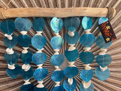 NEW Balinese Capiz Shell Windchime / Mobile - 7 Strand Bar Bali Chimes