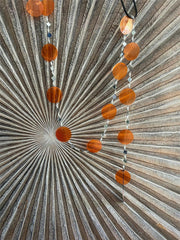 NEW Balinese Capiz Shell with Mirror Hanging Strand / Mobile - Bali Shell