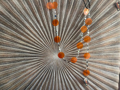 NEW Balinese Capiz Shell with Mirror Hanging Strand / Mobile - Bali Shell