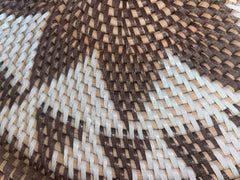 NEW Bali Woven Rattan Platter with Motif - Balinese Woven Rattan Wall Art 50cm