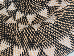 NEW Bali Woven Rattan Platter with Motif - Balinese Woven Rattan Wall Art 50cm