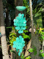 NEW Capiz Shell Mobile or Wind Chime Balinese Capiz Shell Wind Chime GREAT Sound