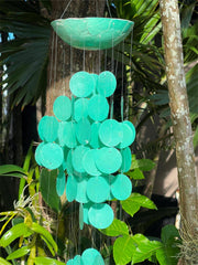 NEW Capiz Shell Mobile or Wind Chime Balinese Capiz Shell Wind Chime GREAT Sound