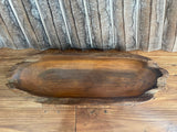 NEW Balinese Hand Crafted Teak Root Wooden Bowl - Bali Teak Wood Boat Bowl 40cm