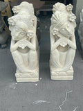 Hand Carved Limestone Balinese Statues - Bali Garden Art - Wedding Statue 60cm