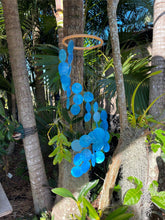 NEW Balinese Capiz Shell with Bamboo Top Windchime / Mobile - Shell Decor Hanger