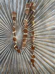 NEW Balinese Capiz Shell with Stick Hanging Strand / Mobile - Shell Decor Hanger