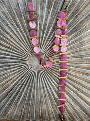 NEW Balinese Capiz Shell with Stick Hanging Strand / Mobile - Shell Decor Hanger