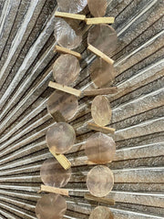 NEW Balinese Capiz Shell with Stick Hanging Strand / Mobile - Shell Decor Hanger