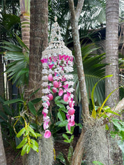 NEW Balinese Shell & Butterfly Windchime / Mobile - Bali Shell Mobile / Chime