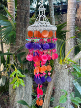 NEW Balinese Capiz Shell & Butterfly Windchime / Mobile - Bali Shell Windchime