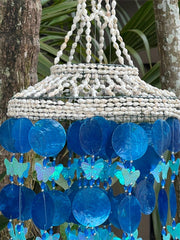 NEW Balinese Capiz Shell & Butterfly Windchime / Mobile - Bali Shell Windchime