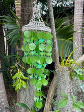 NEW Balinese Capiz Shell & Butterfly Windchime / Mobile - Bali Shell Windchime