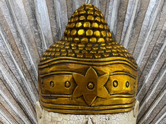 NEW Balinese Hand Carved Wooden Buddha Mask - 40cm - Bali Buddha Wall Art