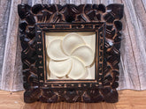 NEW Balinese Hand Crafted Tropical Wall Panel w/Bali Carved Frame - STUNNING!! S