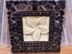 NEW Balinese Hand Crafted Tropical Wall Panel w/Bali Carved Frame - STUNNING!! S