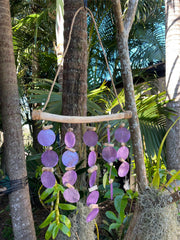 NEW Balinese Capiz Shell Windchime / Mobile - 5 Strand Bar Bali Chimes