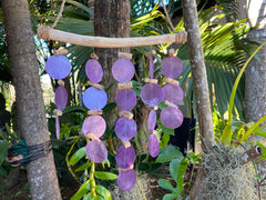 NEW Balinese Capiz Shell Windchime / Mobile - 5 Strand Bar Bali Chimes