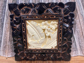 NEW Balinese Hand Crafted Tropical Wall Panel w/Bali Carved Frame - STUNNING!! S