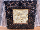 NEW Balinese Hand Crafted Tropical Wall Panel w/Bali Carved Frame - STUNNING!! S